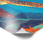 ウミガメ フォトプリント            (角)