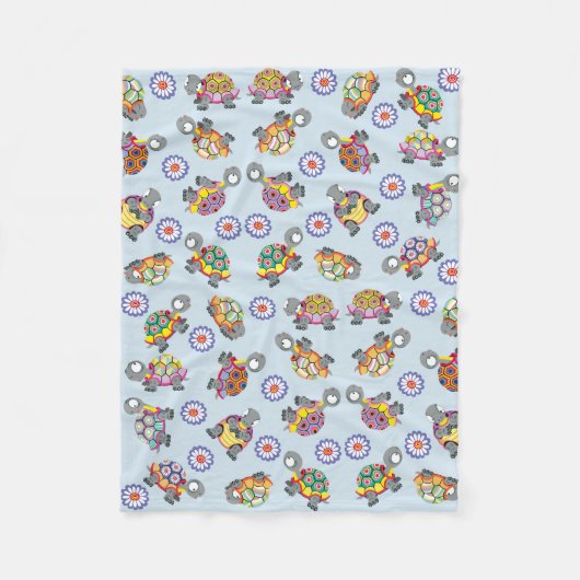 ウミガメ フリースブランケット (正面)