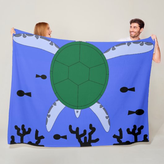 ウミガメ フリースブランケット (インサイチュ)