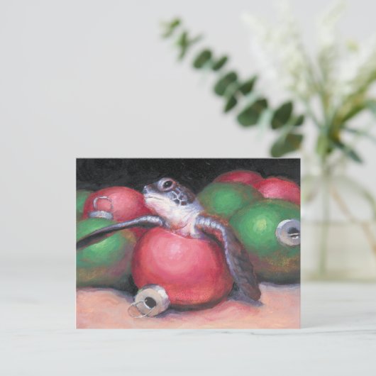 ウミガメ・フロリダクリスマスポストカード シーズンポストカード (スタンド正面)