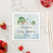 ウミガメ – ベビーシャワー スタンダードカクテルナプキン (インサイチュ)