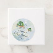 ウミガメ – ベビーシャワー フェイバータグ (インサイチュ)