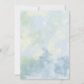 ウミガメ – ベビーシャワー 招待状 (裏面)