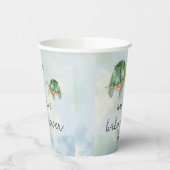 ウミガメ – ベビーシャワー 紙コップ (左)