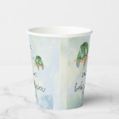 ウミガメ – ベビーシャワー 紙コップ (右)