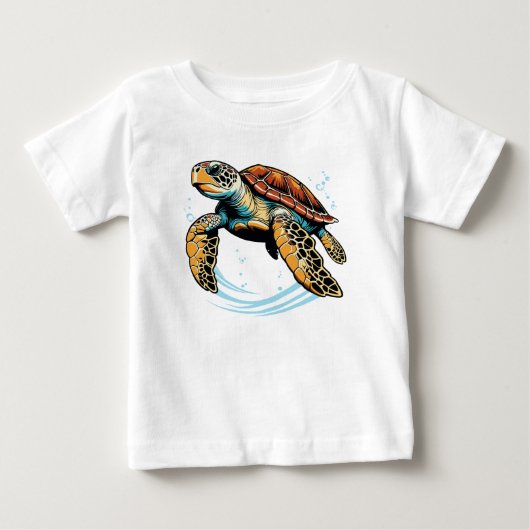 ウミガメ ベビーTシャツ (正面)