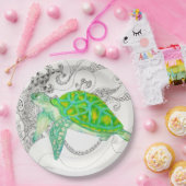 ウミガメ ペーパープレート (パーティー)