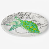 ウミガメ ペーパープレート (アングル)