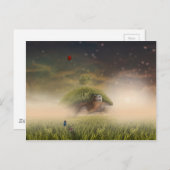 ウミガメ ポストカード (正面/裏面)