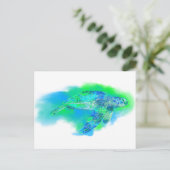 ウミガメ ポストカード (スタンド正面)