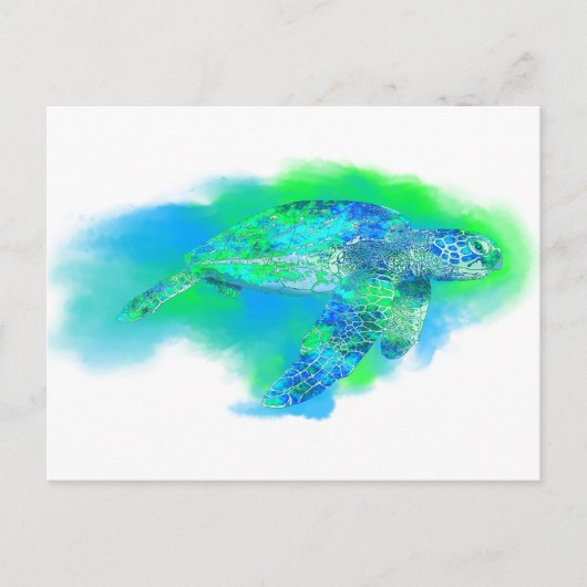 ウミガメ ポストカード (正面)