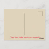 ウミガメ ポストカード (裏面)