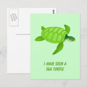 ウミガメ ポストカード (正面/裏面)
