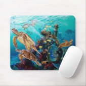 ウミガメ マウスパッド (マウス)