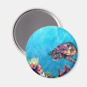 ウミガメ マグネット (正面/裏面)