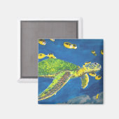 ウミガメ マグネット (正面/裏面)