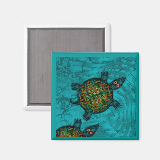 ウミガメ マグネット (正面/裏面)