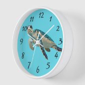 ウミガメ・ラウンドクラーク 壁時計 (傾斜)