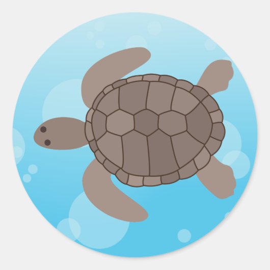 ウミガメ ラウンドシール (正面)