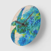 ウミガメ ラウンド壁時計 (傾斜)