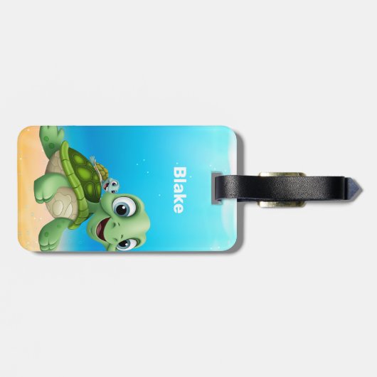 ウミガメ ラゲッジタグ (裏面横)