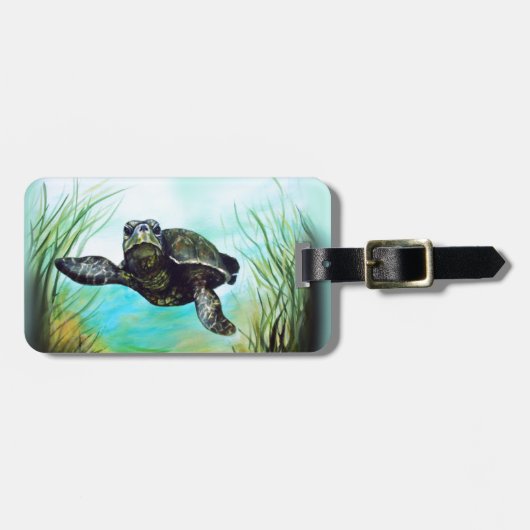 ウミガメ ラゲッジタグ (正面横)