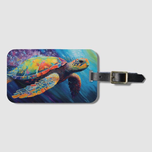 ウミガメ ラゲッジタグ (正面横)