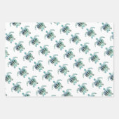 ウミガメ ラッピングペーパーシート (正面)