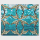 ウミガメ ラッピングペーパー (フラット)