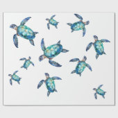 ウミガメ ラッピングペーパー (フラット)