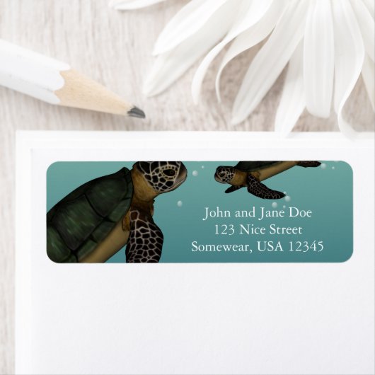 ウミガメ ラベル (インサイチュ)