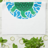 ウミガメ、リサイクル キッチンタオル (折り畳み)