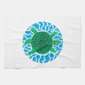 ウミガメ、リサイクル キッチンタオル (横)