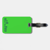 ウミガメ、リサイクル ラゲッジタグ (裏面横)