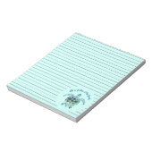 ウミガメ – 人生はビーチで良い ノートパッド (回転)