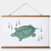 ウミガメ 吊り下げ型タペストリー (正面)