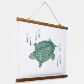 ウミガメ 吊り下げ型タペストリー (傾斜あり)