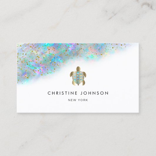 ウミガメ 名刺 (正面)