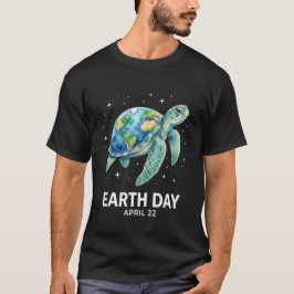 ウミガメ 地球の日 4月22日 海 オーラブ Tシャツ