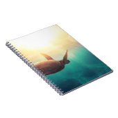 ウミガメ – 水中自然撮影 ノートブック (右側)