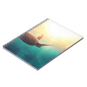 ウミガメ – 水中自然撮影 ノートブック (左側)