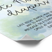 ウミガメ – 深夜おむつ ポスター (角)