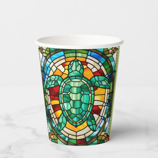 ウミガメ 紙コップ (裏面)