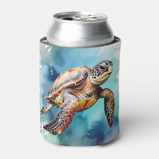 ウミガメ 缶クーラー (缶正面)