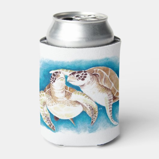 ウミガメ 缶クーラー (缶正面)