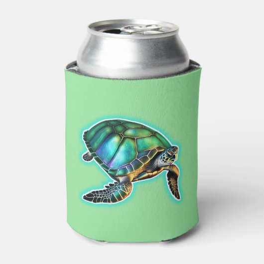 ウミガメ 缶クーラー (缶正面)