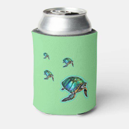 ウミガメ 缶クーラー (缶裏面)
