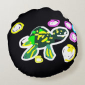 ウミガメ 遊び ラウンドクッション (裏面)