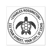 ウミガメ#5N名差出人住所 セルフインキングスタンプ (デザイン)
