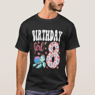 ウミガメ 8歳 海洋水族館 誕生日 Tシャツ